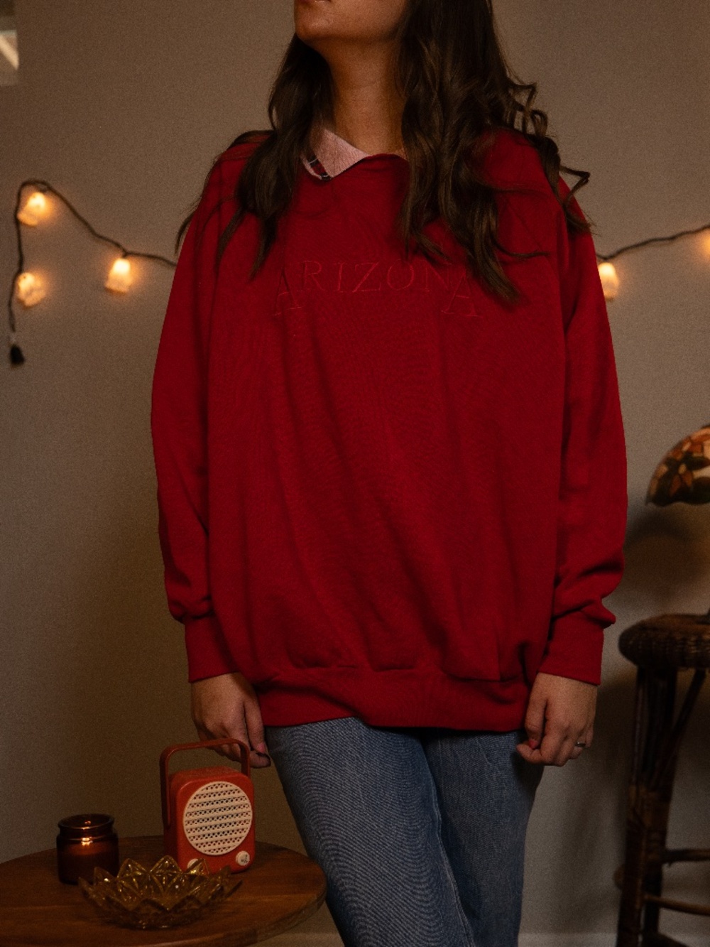 RARE VINTAGE 90s Gopher Sport Double Collar Arizona Embroidered Crewneck 3X,